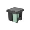 Kosz szafkowy Sort & Go 2x10L + 20L Dark Grey & Jade Green